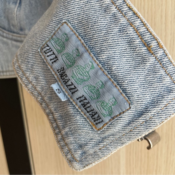 Vintage Italian Denim Cropped Top - Picture 5 of 5